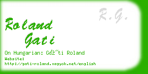 roland gati business card